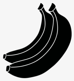 Banana Black Clipart Png, Transparent Png, Free Download