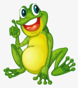 Funny Frog Cartoon Animal Clip Art Images - Animated Frog Transparent Background, HD Png Download, Free Download