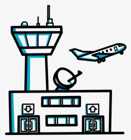 Building Videoscribe Clip Art - Clip Art Airport, HD Png Download, Free Download