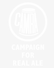 Footer Camra Logo White - Campaign For Real Ale Badge, HD Png Download, Free Download