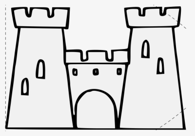 Transparent Castle Clip Art Png - Line Art, Png Download, Free Download