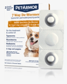 Petarmor 7 Way De-wormer For Puppies And Small Dogs - Petarmor Dewormer For Dogs, HD Png Download, Free Download