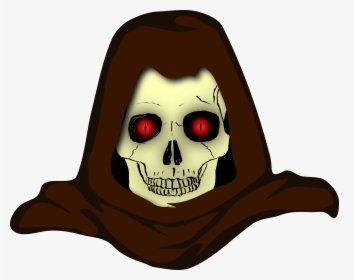 Evil Hooded Skull Vector Clipart Image - Hooded Monster, HD Png Download, Free Download