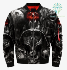Scary Death Skull Over Print Jacket %tag Familyloves - Jacket, HD Png Download, Free Download
