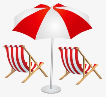 Beach Umbrella Png - Beach Lounge Chair Clip Art, Transparent Png, Free Download