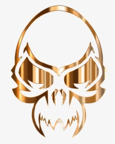 Golden Skull, HD Png Download, Free Download