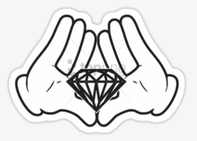 Drawings Hand Mickey Mouse - Mickey Mouse Hands Diamond, HD Png Download, Free Download