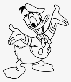 Cliparts For Free Download - Coloring Page Of Donald Duck, HD Png Download, Free Download