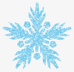 Cool Blue Snowflake - Flocons De Neige Bleu, HD Png Download, Free Download
