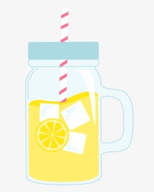 Mason Jar Glass Of Lemonade Cookie Cutter - Lemonade Mason Jar Clipart, HD Png Download, Free Download