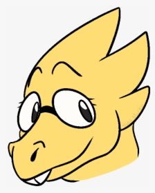 Its The Magcial Floating Alphys Head Wait What, HD Png Download, Free Download