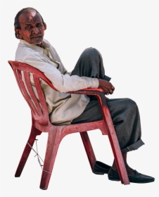 Man Sitting On Chair, HD Png Download, Free Download