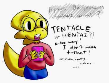 Alphys Reacts To Tentacle Hentai - Tentacle Hentai, HD Png Download, Free Download