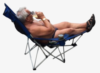Man On Lawn Chair, HD Png Download, Free Download