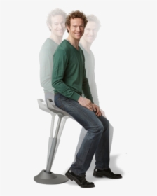 Clip Art Man Sitting On Stool - Dr A Sitting On Stools, HD Png Download, Free Download