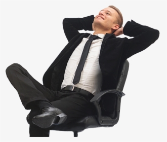 Man Sitting On Chair Png, Transparent Png, Free Download