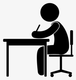 View All Images-1 - Person At Desk Clipart, HD Png Download, Free Download