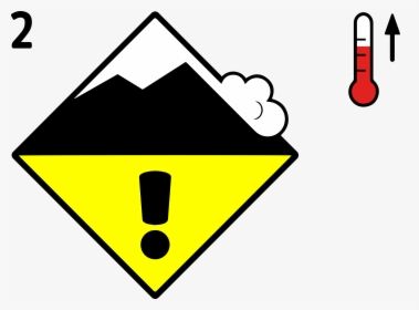 Avalanche Moderate Danger Level Wet Snow, HD Png Download, Free Download