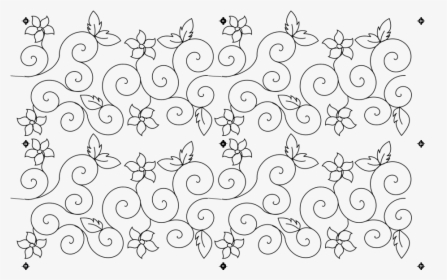 Black & White Star And Swirly Line Pattern, HD Png Download, Free Download