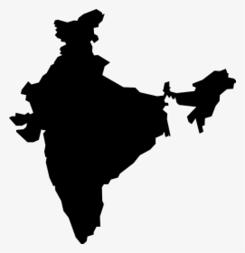 India Map Silhouette Png, Transparent Png, Free Download