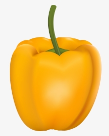 Yellow Pepper Png Clipart - Transparent Background Yellow Bell Pepper Clipart, Png Download, Free Download