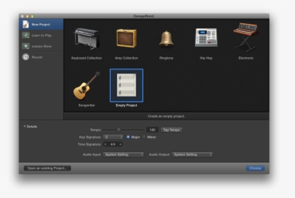 Instrument Choices In Garageband, HD Png Download, Free Download