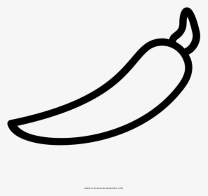 Chili Pepper Coloring Page - Red Chilli Png Black And White, Transparent Png, Free Download