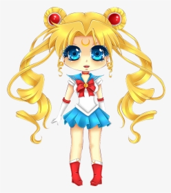 Sailor Moon Chibi Png - Sailor Moon Drawing Chibi, Transparent Png, Free Download