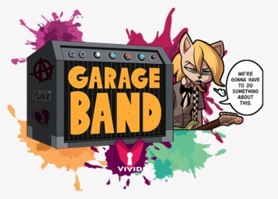 Garage Band - Cartoon, HD Png Download, Free Download
