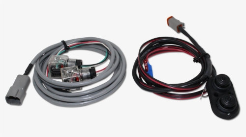 2 Push Button Momentary Control Switch With Din Connectors - Usb Cable, HD Png Download, Free Download