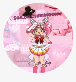 #freetoedit #sailorchibimoon ♡sailor Chibi Moon ♡ - Pink Aesthetic, HD Png Download, Free Download