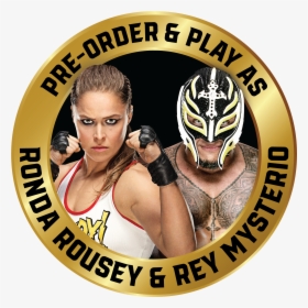 Wwe 2k19 Rey Mysterio And Ronda Rousey, HD Png Download, Free Download