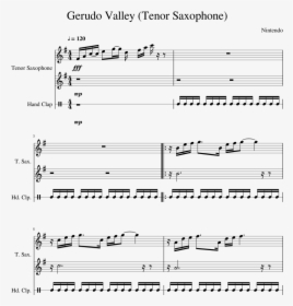 Gerudo Valley Tenor Sax - Sheet Music, HD Png Download, Free Download