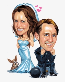 Custom Wedding Caricature Can Be A Perfect Show Stopper - Caricature Wedding Png, Transparent Png, Free Download