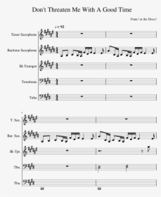 Don T Threaten Me With A Good Time Trumpet Sheet Music, HD Png Download, Free Download