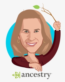 Caricature Of Margo Georgiadis, Who Is Speaking At - Ancestry.com, HD Png Download, Free Download