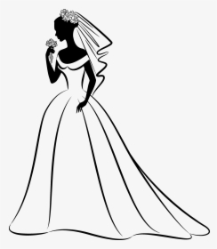Wedding Dress Clipart Png Download - Wedding Dresses Clipart, Transparent Png, Free Download