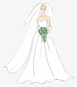 Bridal Good Wedding Bride Cli - Bride Clipart, HD Png Download, Free Download