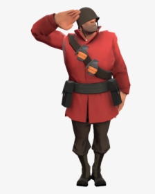 Tf2 Soldier Salute Gif , Png Download - Tf2 Sharp Chest Pain, Transparent Png, Free Download
