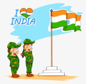 Flag Of India Drawing Clip Art Soldiers - Full Flag Of India, HD Png Download, Free Download