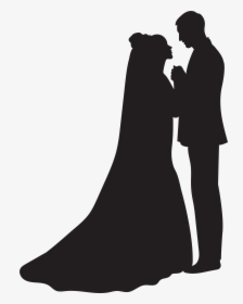 Bride And Groom Silhouette Png - Bride And Groom Png, Transparent Png, Free Download