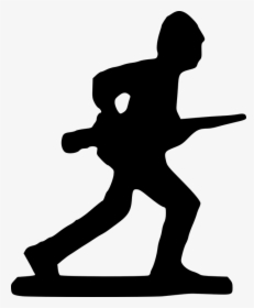 Wars Clipart Soldier Silhouette - Outline Of Soldier Ww1, HD Png Download, Free Download