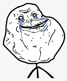 Meme Forever Alone, HD Png Download, Free Download