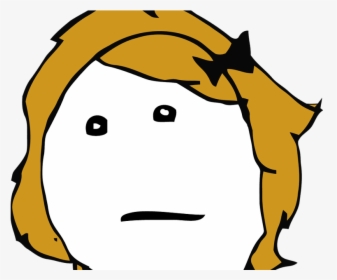 Rage Comic Faces Girl , Png Download - Rage Comic Face Gurl, Transparent Png, Free Download