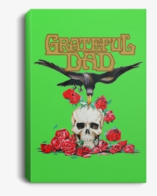 Crow Skull Grateful Dad Portrait Canvas - Stolen Roses, HD Png Download, Free Download