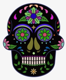 Day Of The Dead 800 X 800 Png Transparent - Day Of The Dead Skull Transparent, Png Download, Free Download