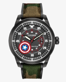 Captain America Main View - Citizen Marvel Watch, HD Png Download, Free Download