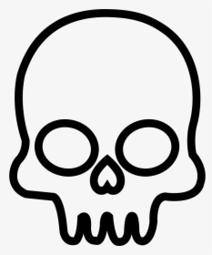 Skull Outline From Frontal View - Skull Outline Png, Transparent Png, Free Download
