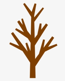 Brown Tree Without Leaves Clipart - Brown Tree Clip Art, HD Png Download, Free Download