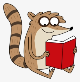 Rigby Reading Book - Rigby Reading A Book, HD Png Download, Free Download